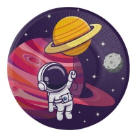 Platos de Astronauta de 18 cm - 8 unidades