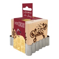 Cortador con cuadrado estampador de Mago Harry de 6,7 x 6,7 cm - Scrapcooking