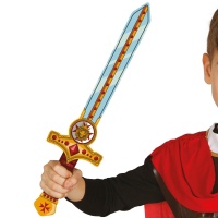 Espada de foam con empuñadura león de 53 cm