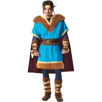 Disfraz de vikingo azul para hombre