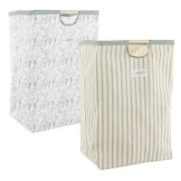 Cesto para la ropa tonos verdes plegable de 60 x 40 x 30 cm - 1 unidad