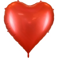 Globo de corazón XXL rojo de 1,36 x 1,29 m
