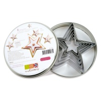 Cortadores de estrellas - Scrapcooking - 6 unidades