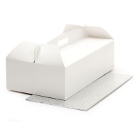 Caja de 46 x 36 x 12 cm para tarta rectangular con base