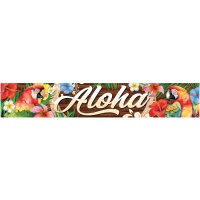 Mural decorativo de Tropical Aloha de tela de 2,90 x 1,50 m