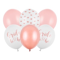 Globos de látex de Bride de 30 cm - PartyDeco - 6 unidades