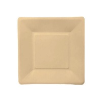 Platos de 26 cm de cartón cuadrados - 3 unidades