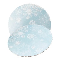 Base para tarta de 20 x 20 x 0,3 cm copo de nieve