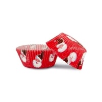 Cápsulas para cupcakes de Papá Noel - 24 unidades