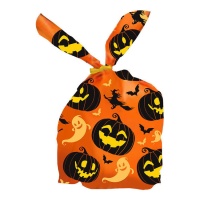 Bolsa para dulces de calabazas y brujas de 22 x 13,5 cm - 20 unidades