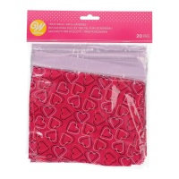 Bolsa para dulces de corazones - Wilton - 20 unidades