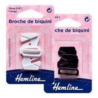 Broches de bikini en dos colores - 1 par