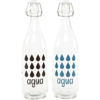 Botella de 1 L gotas de agua