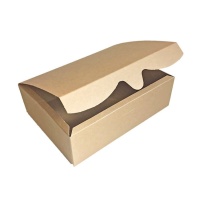 Caja de 20,2 x 15,7 x 6 cm para galletas kraft