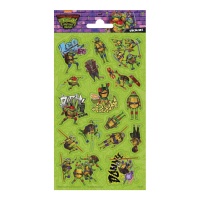 Pegatinas de brillo de Tortugas Ninja - 1 hoja