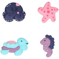 Figuras de azúcar de animales marinos - 8 unidades