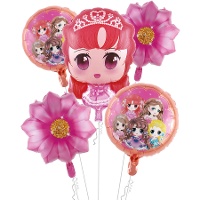 Bouquet de princesa mágica rosa - 5 unidades