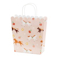 Bolsa regalo de 23 x 22 x 8,5 cm de Caballo Vintage