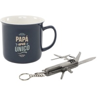 Taza de 400 ml Papá con navaja multiusos