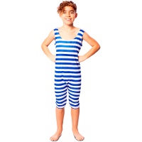 Disfraz de bañista azul para niño