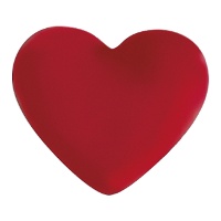 Figuras de chocolate blanco de corazones rojos - 135 unidades
