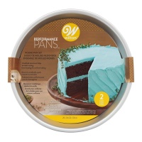 Molde redondo de 22,8 x 22,8 x 5,08 cm - Wilton - 2 unidades