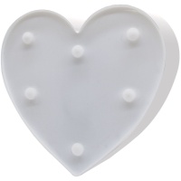 Figura corazón blanco led