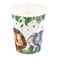 Vasos de Animales acuarela - 8 unidades