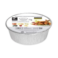 Envase de 21 x 5,7 cm desechable redondo con tapa - 12 unidades