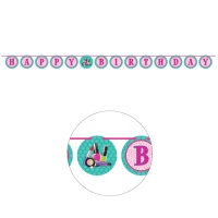 Guirnalda de Maquillaje con Happy Birthday de 3,04 m