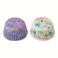 Cápsulas para cupcakes de música rock - Decora - 36 unidades