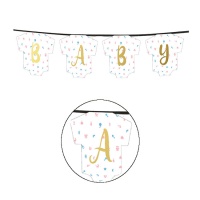 Guirnalda de Boy or Girl con mensaje de Baby de 1,30 cm