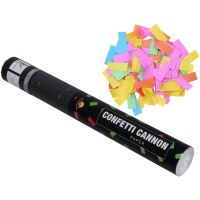 Cañón de confeti multicolor de papel de 40 cm