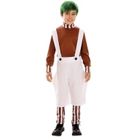 Disfraz de duendecillo loompa para niño