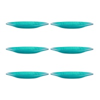 Plato de 21 cm turquesa vivo - Vivalto - 6 unidades