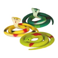Serpientede 70 cm de látex surtida - 1 unidad