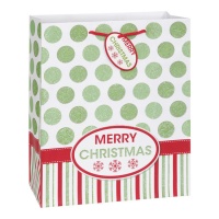 Bolsa regalo de 33 x 26,5 x 14 cm de Merry Christmas