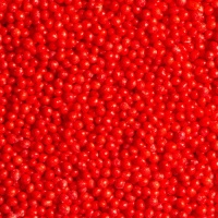 Sprinkles de perlas de 1,5 mm mini de color rojo - Decora - 90 gr