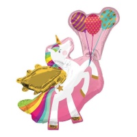 Globo de Unicornio silueta con alas de 78 x 86 cm - Anagram