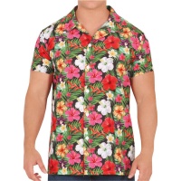 Camisa hawaiana flores para adulto