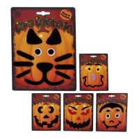 Pegatinas para decorar calabazas - 1 hoja