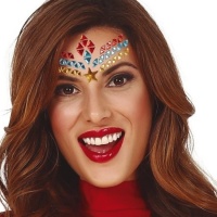 Joyas adhesivas faciales de superhéroe