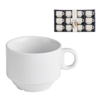 Taza de 220 ml de café de porcelana - 12 unidades