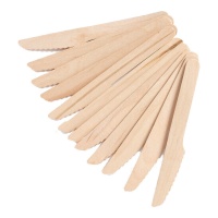 Cuchillos de 14 cm de madera - 12 unidades