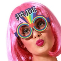Gafas arcoíris Pride redondas