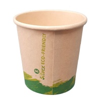 Vasos de 220 ml de cartón natural - 20 unidades
