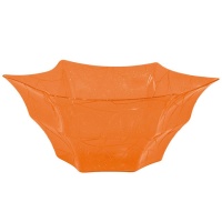 Bol de telaraña naranja con purpurina