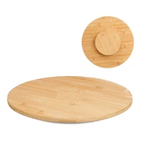 Plato de 35 cm giratorio de bambú para aperitivos