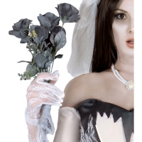 Flor rosa gris de 42 cm - 1 unidad