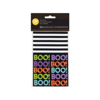 Bolsa para dulces de Halloween mini BOO de 9,5 x 15 cm - Wilton - 20 unidades